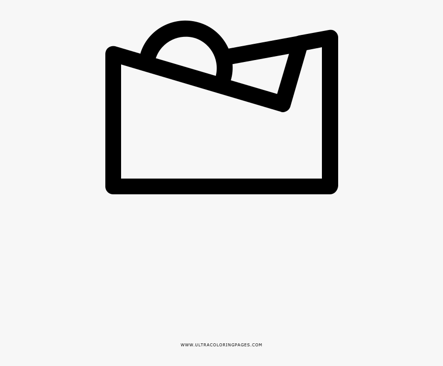 Tape Coloring Page - Sign, Transparent Clipart