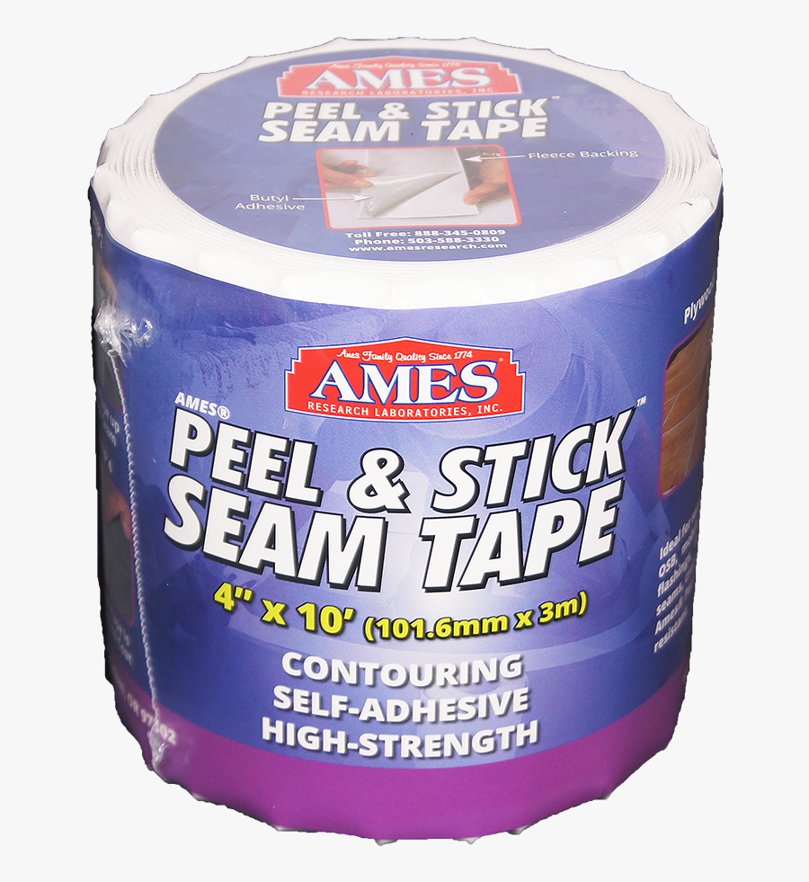 Peel & Stick™ Self Adhesive Contouring Seam Tape - Label, Transparent Clipart