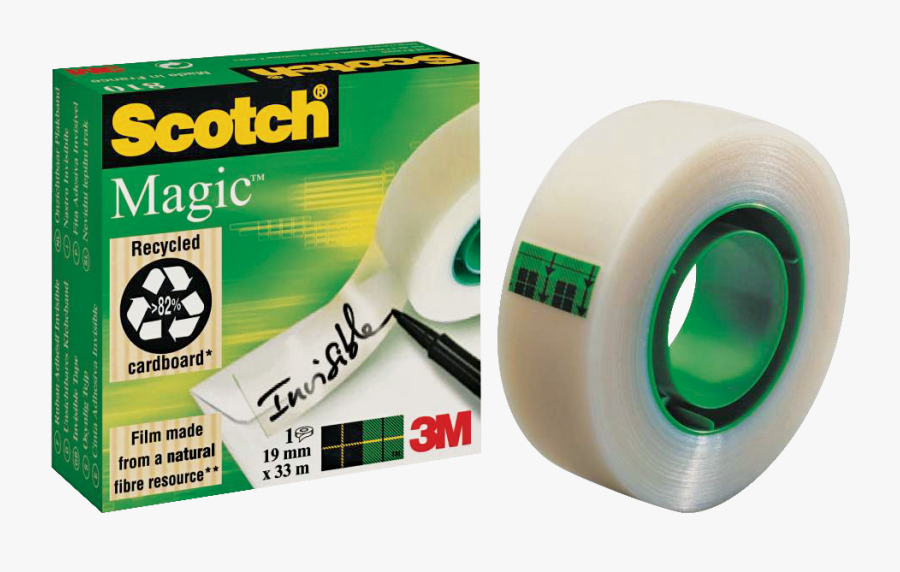 Scotch Magic Tape - Scotch Magic Invisible Tape, Transparent Clipart