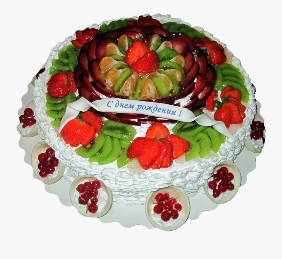 Png Images Free Download - Transparent Background Fruit Birthday Cake, Transparent Clipart