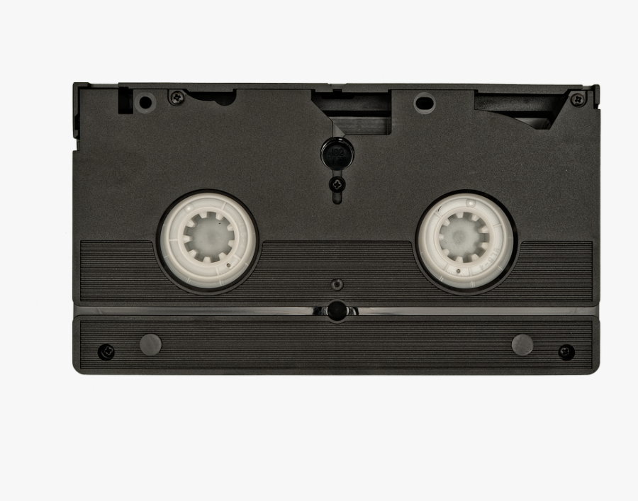 Vhs, Tape, Back, Old, Information, White, Background - Public Domain Video Tape, Transparent Clipart