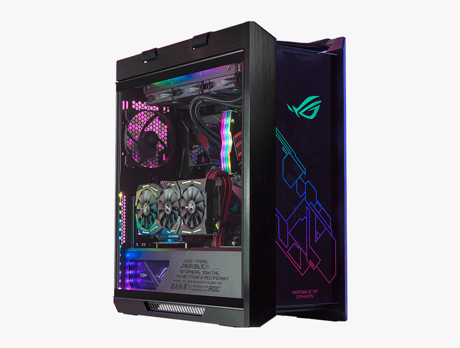 Asus Rog Strix Helios Gx601 Rgb Tempered Glass Eatx, Transparent Clipart