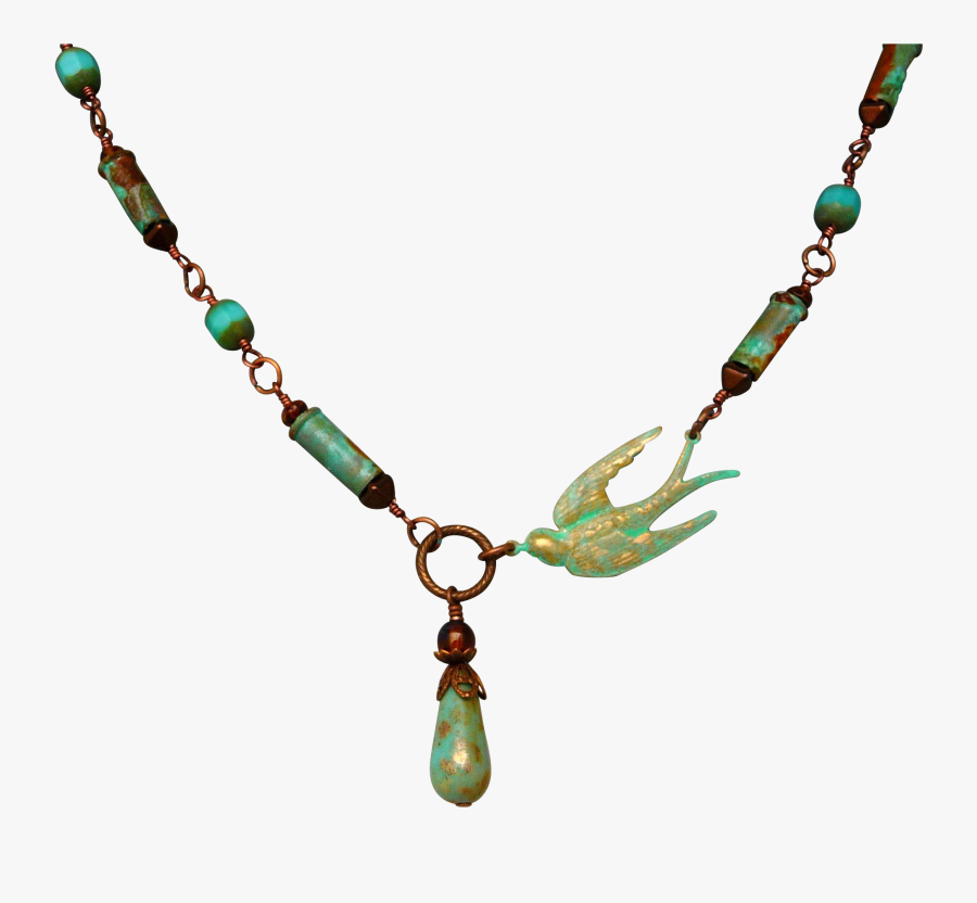 Asymmetrical Sparrow And Patina Bullet Shell Casings - Necklace, Transparent Clipart