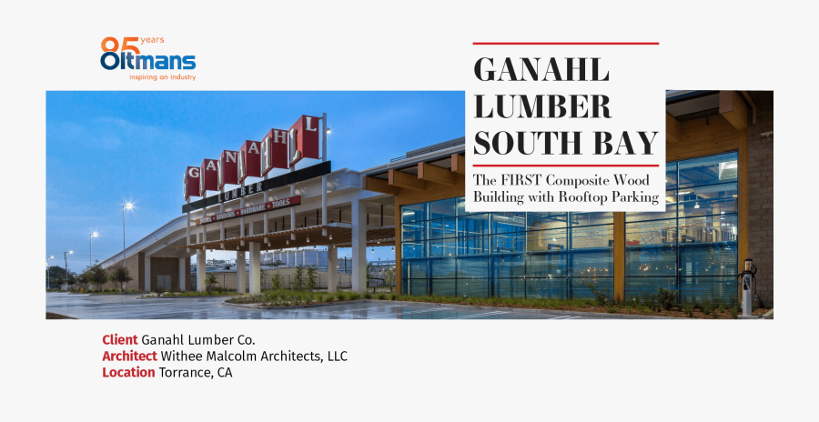 The First Composite Wood Building With Rooftop Parking, - Oltmans Construction, Transparent Clipart