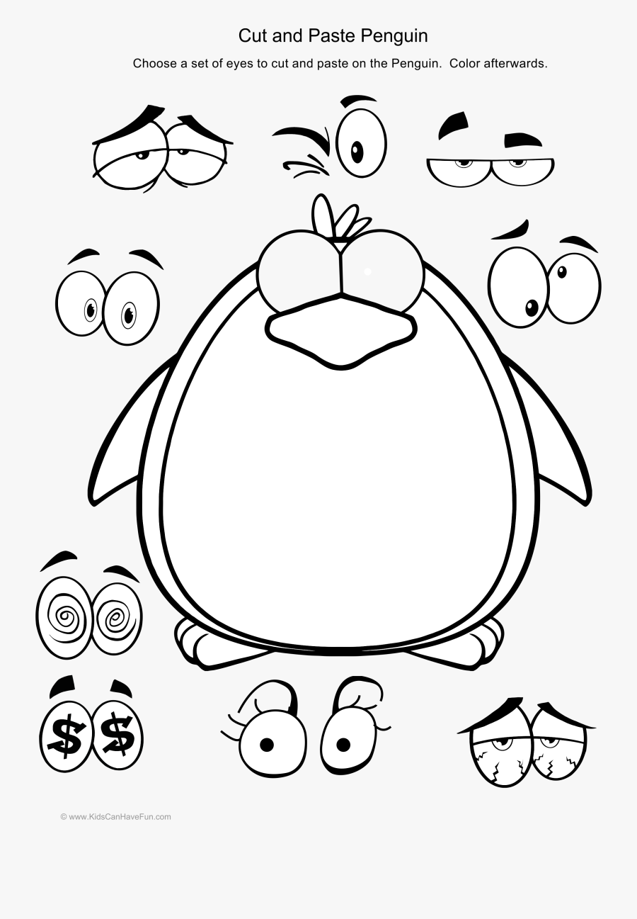 Penguin Activity Http Www - Eyes Activities For Preschoolers, Transparent Clipart