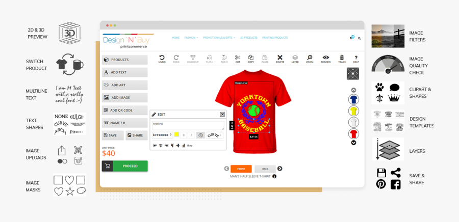 Responsive Design Studio - Shirt Design Software Online, Transparent Clipart