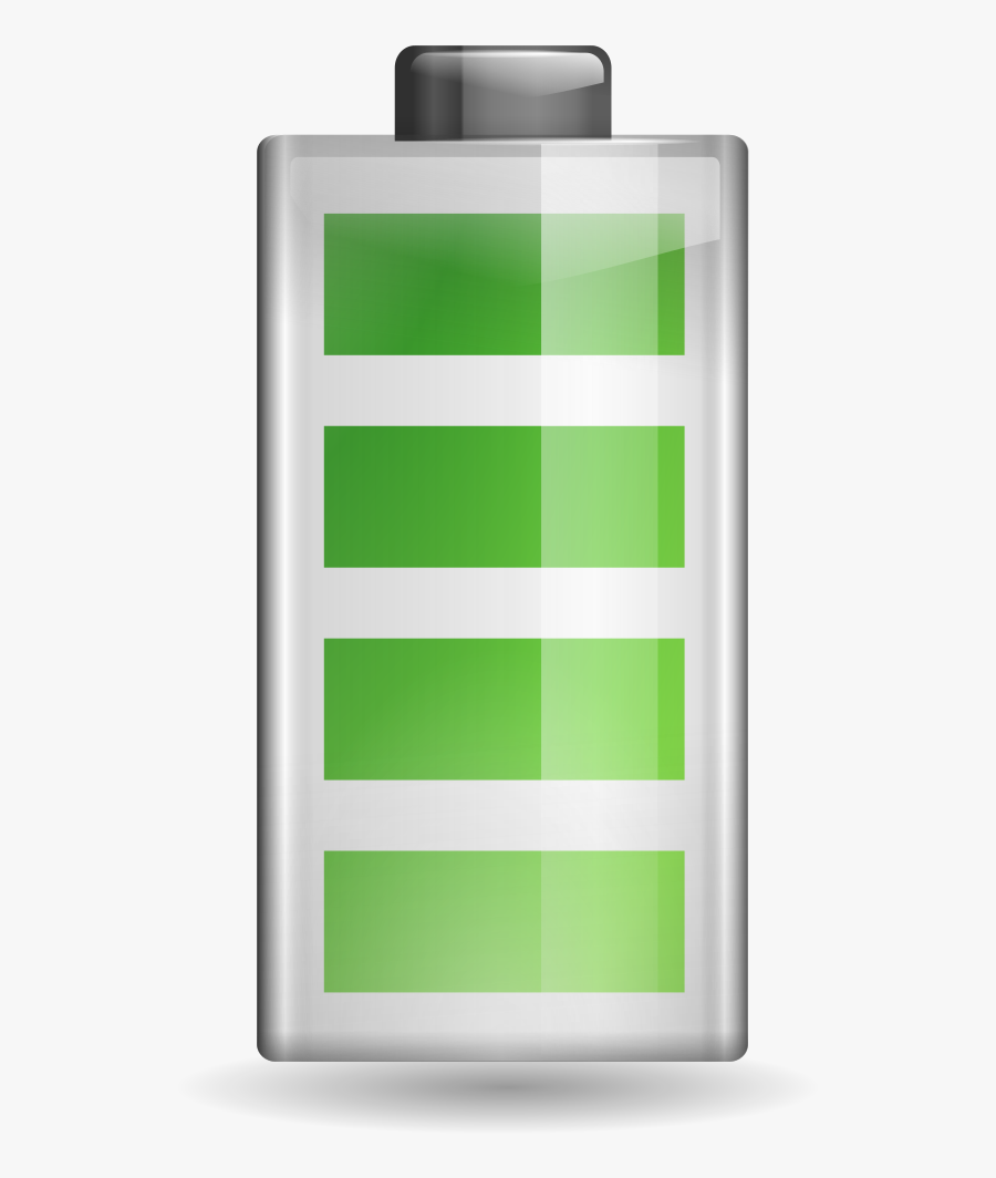 Battery 100 Computer, Transparent Clipart