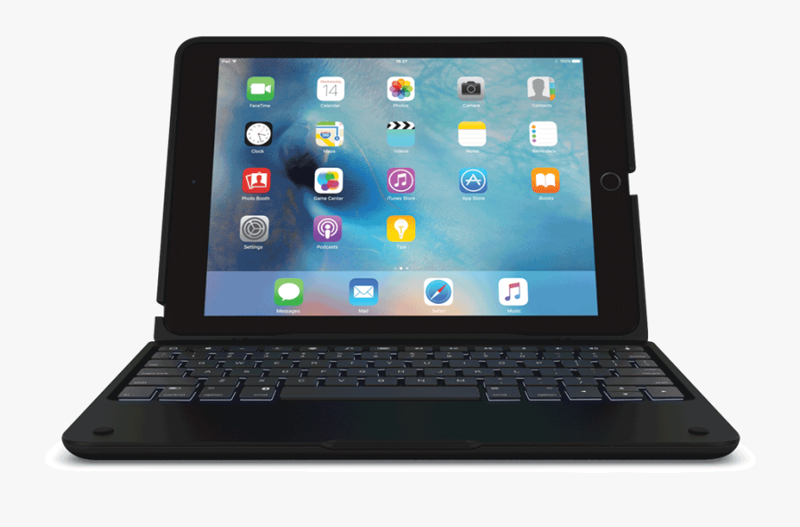 Air Backlit Case With Battery Bank Clamcase - Ipad 2 Ios 9, Transparent Clipart