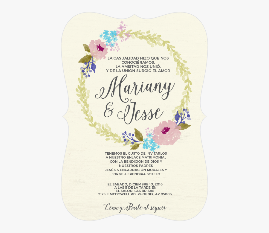 Clip Art Diy Watercolor Wedding Invitations - Wedding Invitation, Transparent Clipart