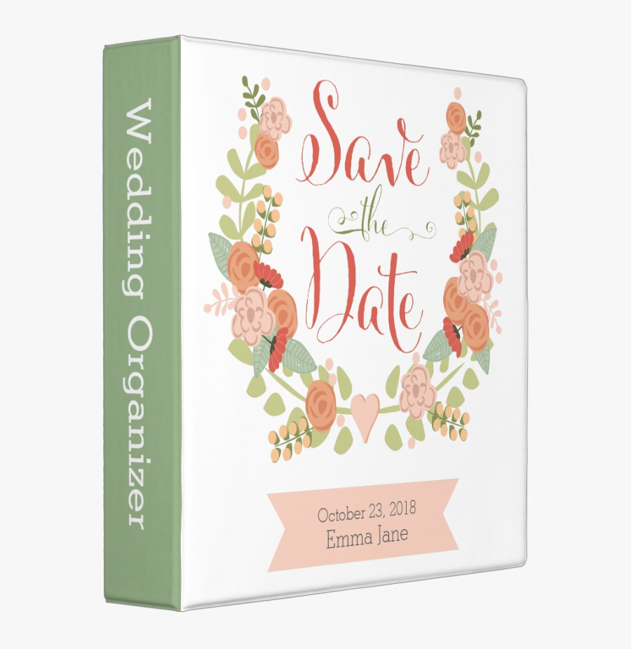 Personalized Floral Wreath - Greeting Card, Transparent Clipart
