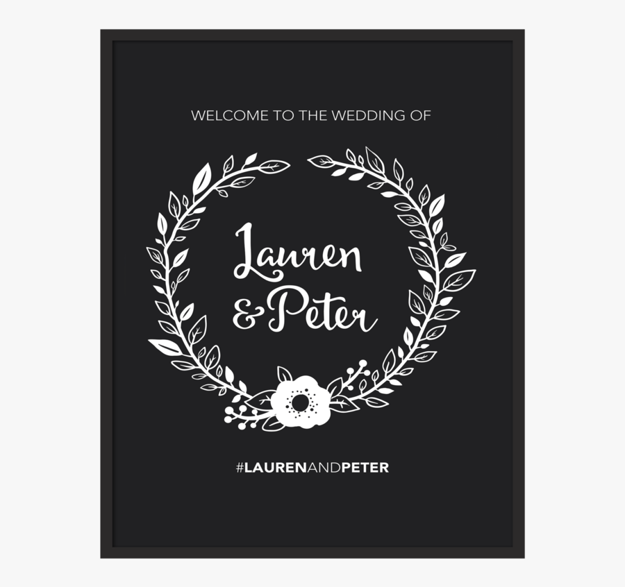 Clip Art Chalkboard Wreath - Circle, Transparent Clipart