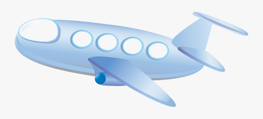 Airplane Drawing At Getdrawings - Aeroplane Cartoon With Blue Background, Transparent Clipart