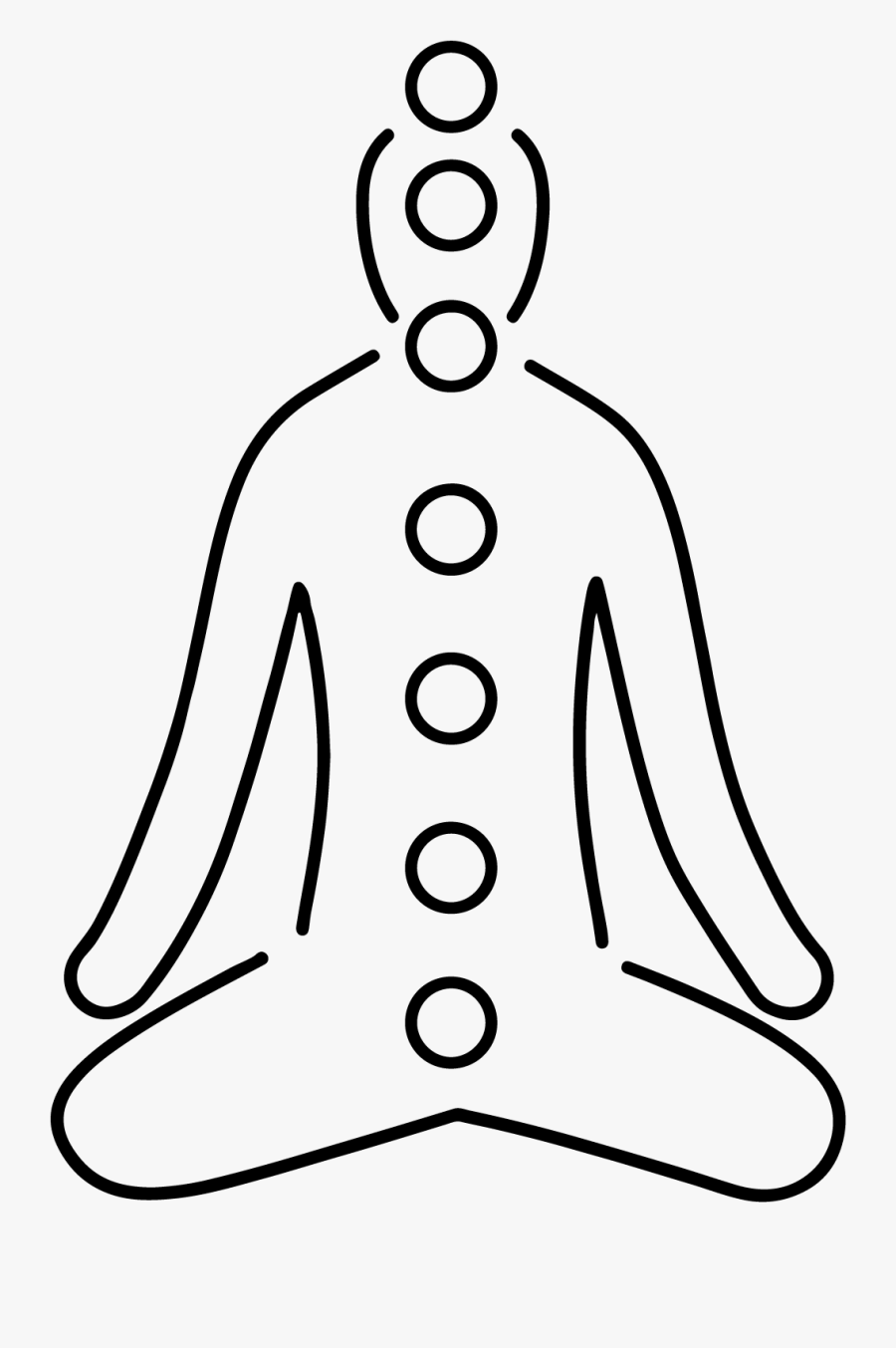 Meditation Icon Black And White, Transparent Clipart