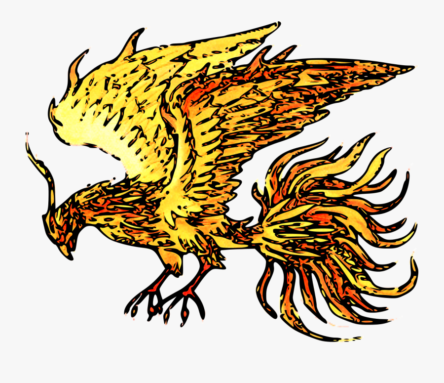 File Burning Looking Left - Ave Fenix, Transparent Clipart