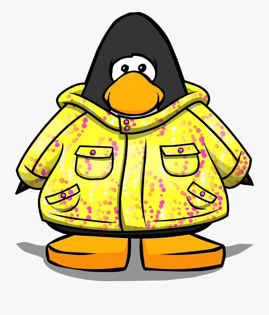 Yellow Winter Jacket - Penguin With A Scarf, Transparent Clipart