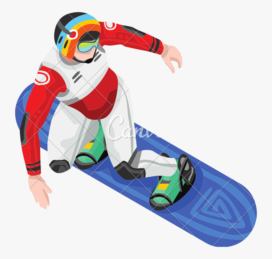 Snowboarding Clipart Penguin - Snowboarding, Transparent Clipart