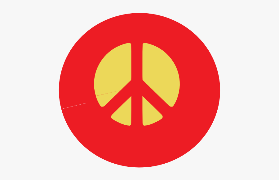 Peace Symbol 2 1 Fav Wall Paper Background 555px - 70's Silhouette, Transparent Clipart