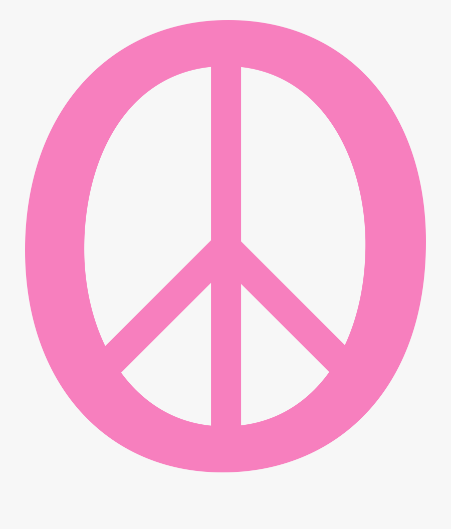Pink - Peace - Sign - Clipart - Homophones Word With Illustration, Transparent Clipart