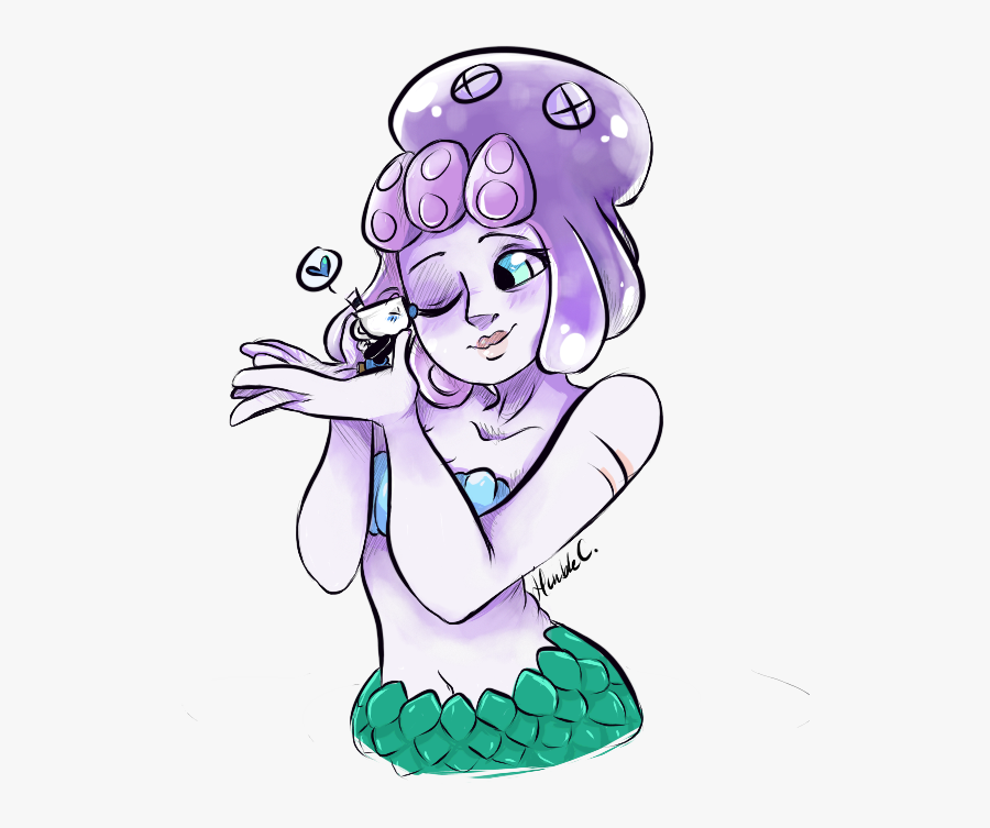 “i Love These Two
” - Mugman X Cala Maria, Transparent Clipart