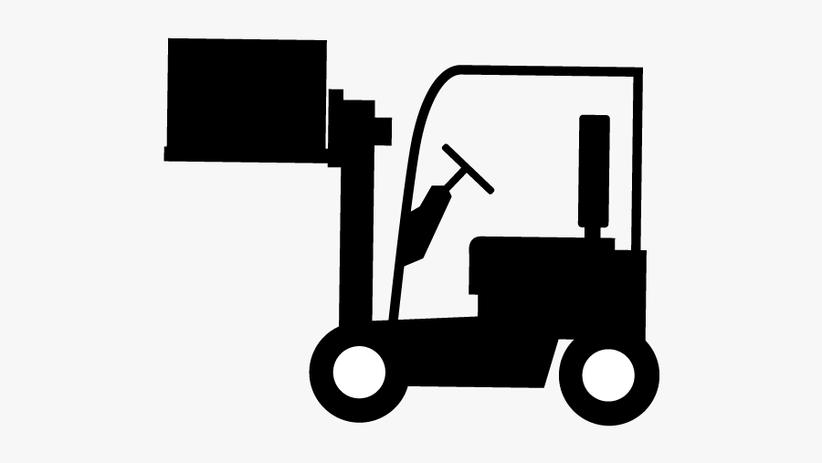 Forklifts Black Png, Transparent Clipart