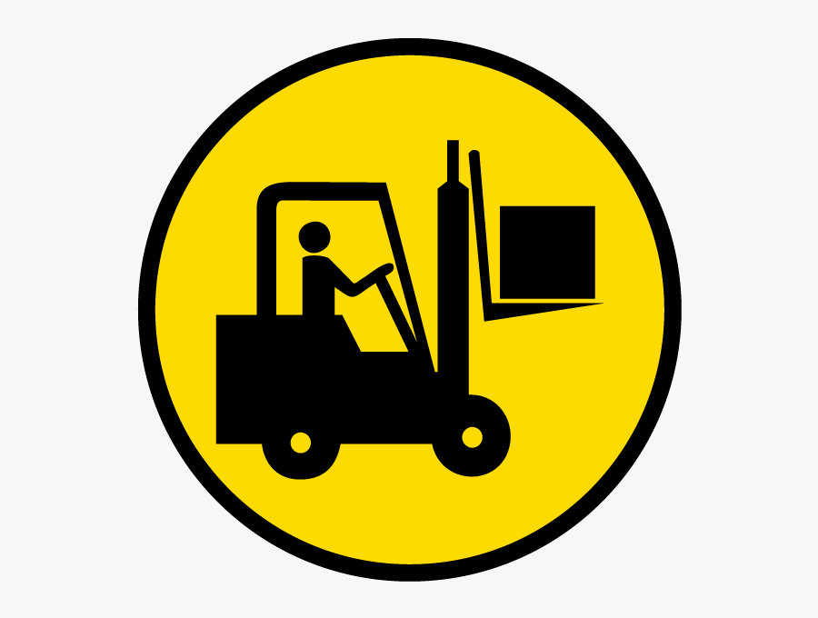 Forklift Sign Png, Transparent Clipart