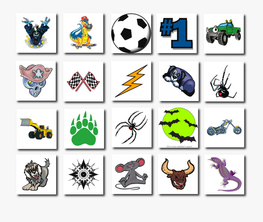 Kids Boy Tattoos, Transparent Clipart