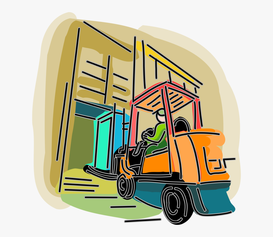 Warehouse Vector Fork Lift, Transparent Clipart