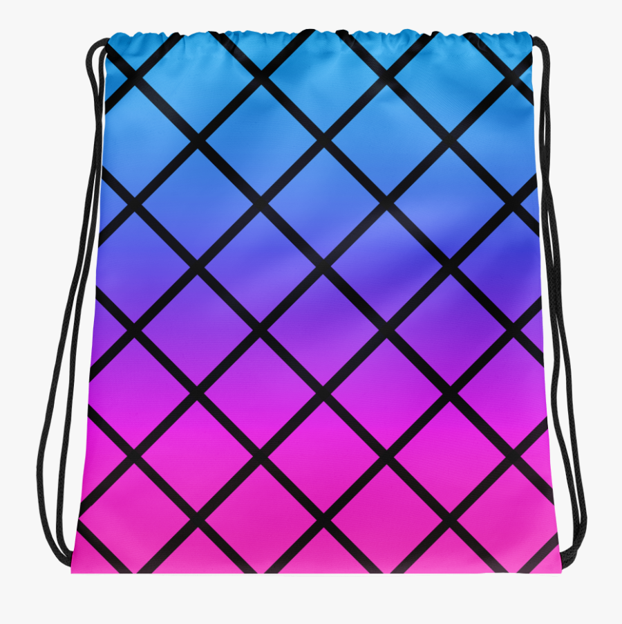 Triangle Girl Inspired Drawstring Backpack, Transparent Clipart
