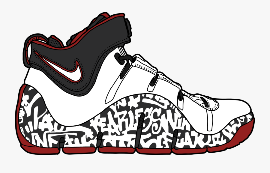 Nike Zoom Lebron 4 “nyc Graffiti” - Running Shoe, Transparent Clipart