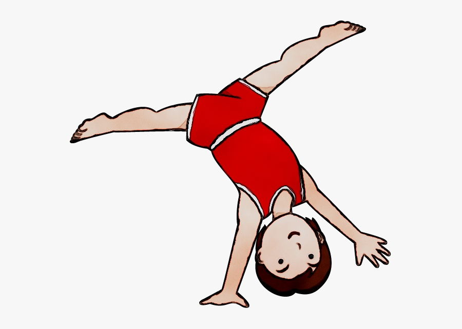 Clip Art Cartwheel Vector Graphics Illustration Gymnastics - Do A Cartwheel Clipart, Transparent Clipart