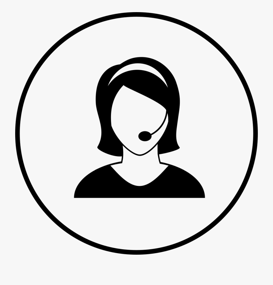 Face,line Art,head,clip Art,cheek,black Hair,neck,black - Transparent Customer Contact Icon, Transparent Clipart