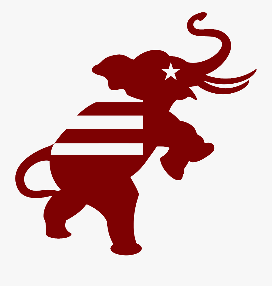 Republican Elephant, Transparent Clipart
