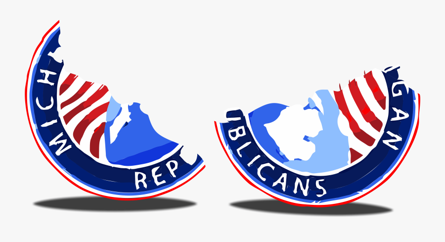 Gop-split - Michigan Republican Party, Transparent Clipart