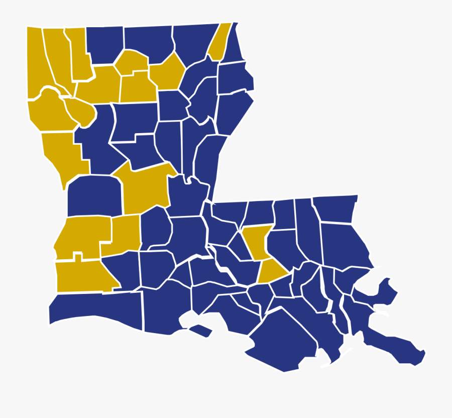 Louisiana Political Map 2018, Transparent Clipart