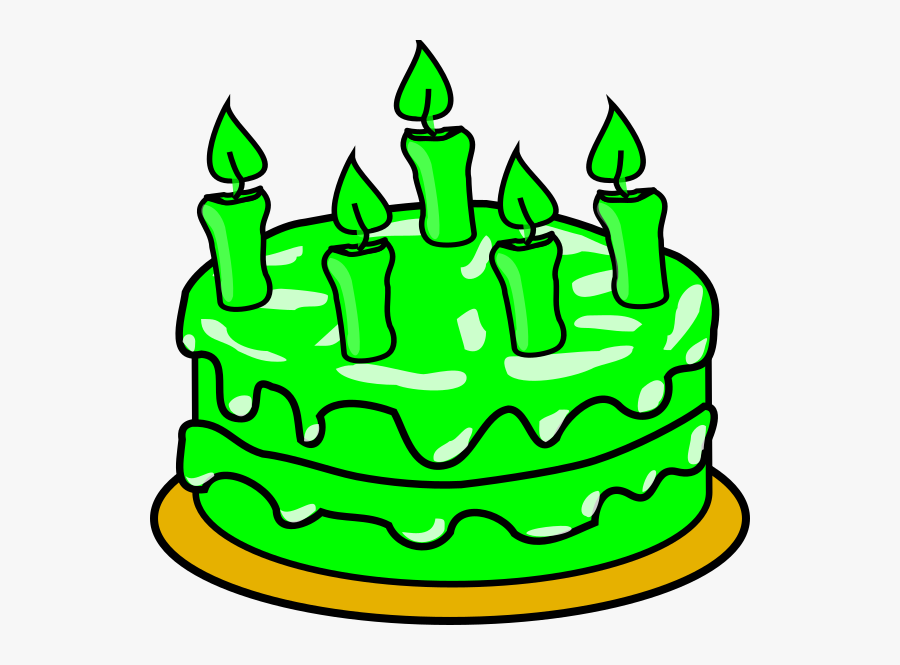 Green Clipart Birthday Cake - Birthday Icon Transparent Background, Transparent Clipart