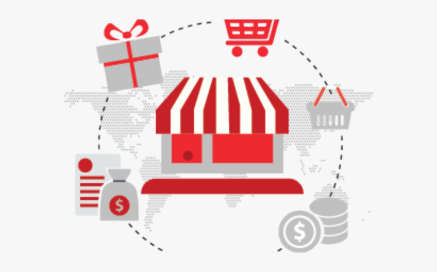Retail Clipart Clip Art - E Commerce Business Icon Png, Transparent Clipart