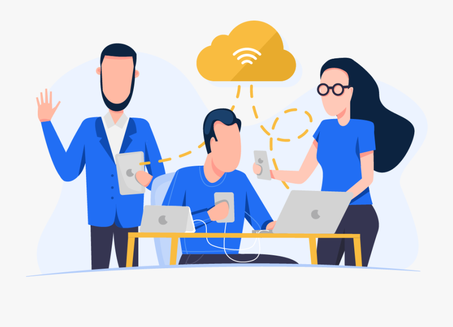 Manage On The Go - Cartoon, Transparent Clipart