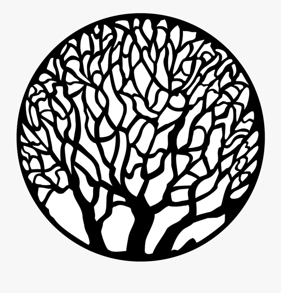 Tree- Thick - Circle, Transparent Clipart