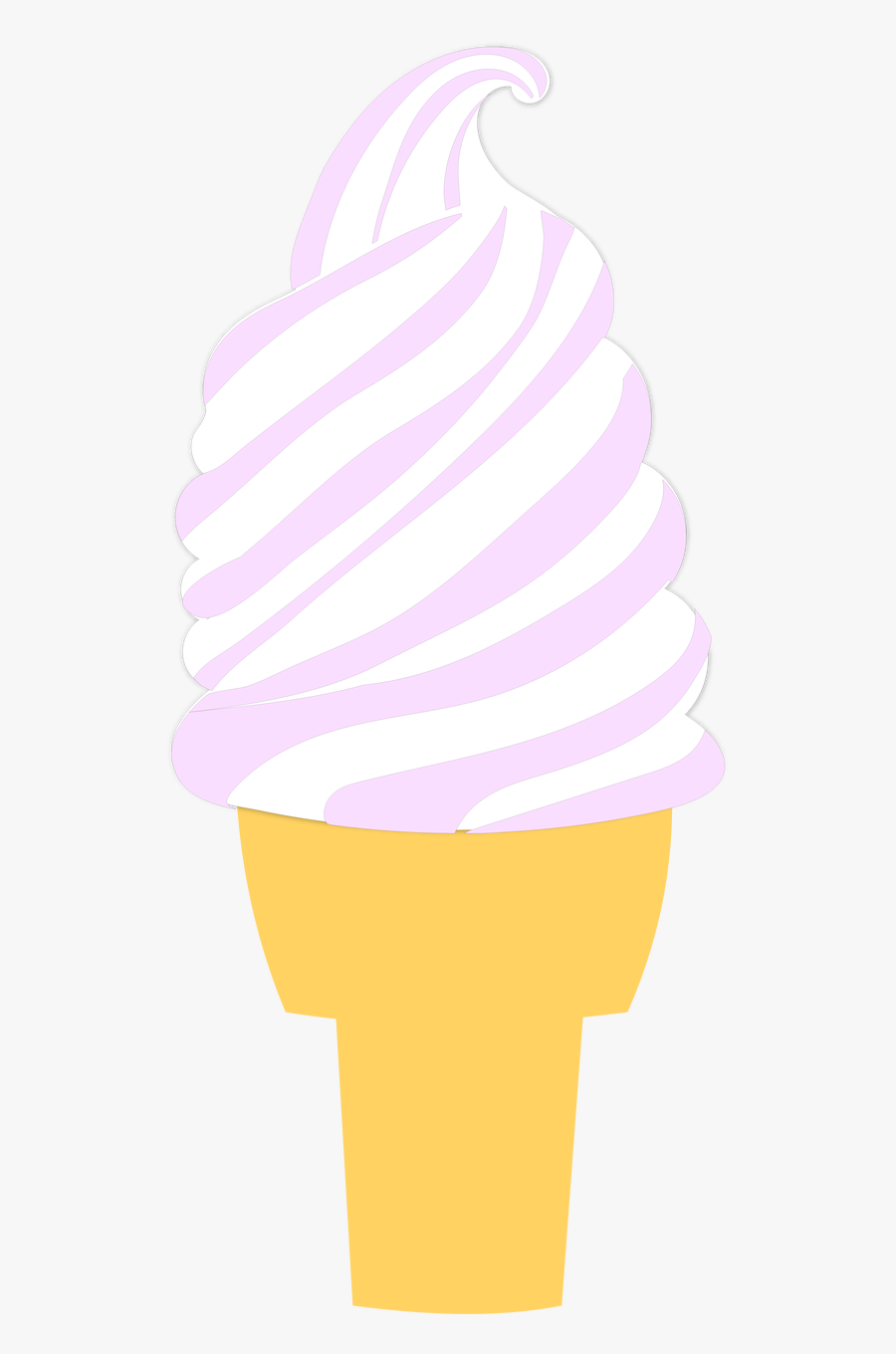 Ice Cream Cone - Soft Serve Ice Creams, Transparent Clipart