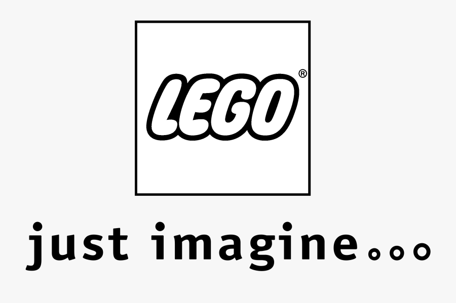 Lego Logo Black And White - Lego, Transparent Clipart