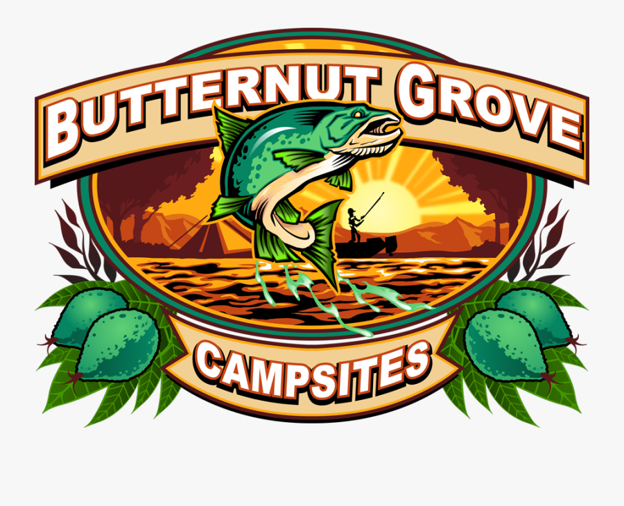Butternut Grove Campsites Logo, Transparent Clipart