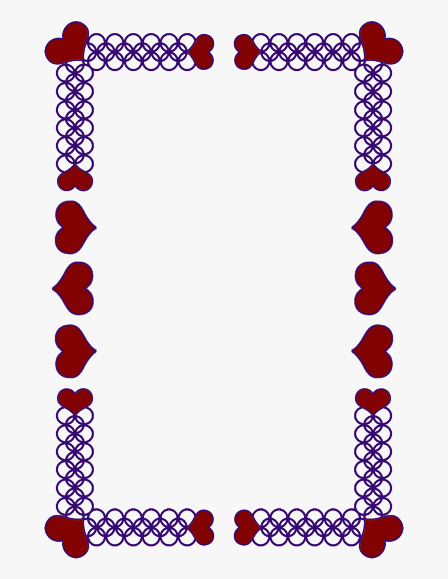 Images Of Borders Heart, Transparent Clipart