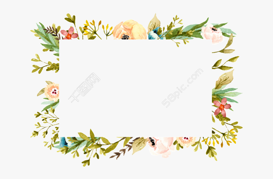 Floral Design Plant Transprent - Plant Border Design Png, Transparent Clipart