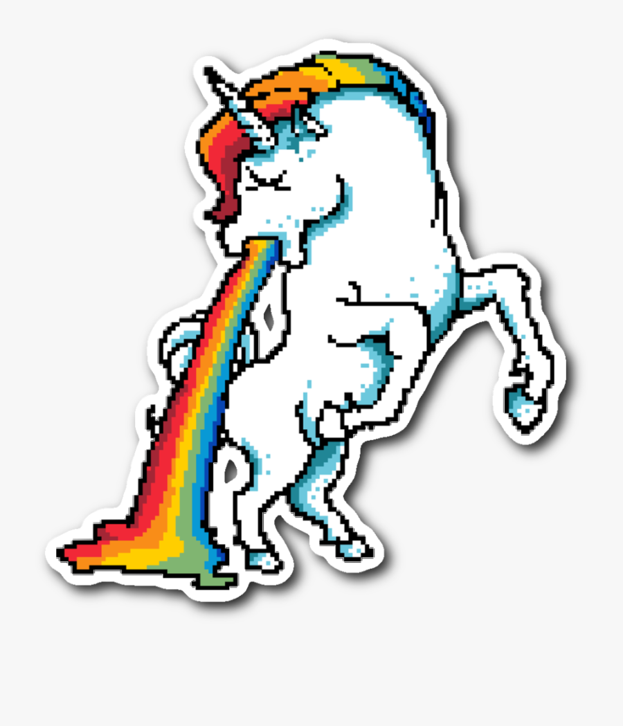 8 Bit Unicorn, Transparent Clipart