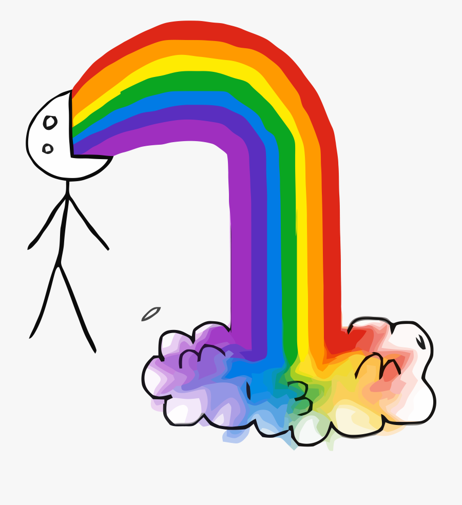 Puke Rainbow 2 By Rober Raik-d4cw2xg, Transparent Clipart
