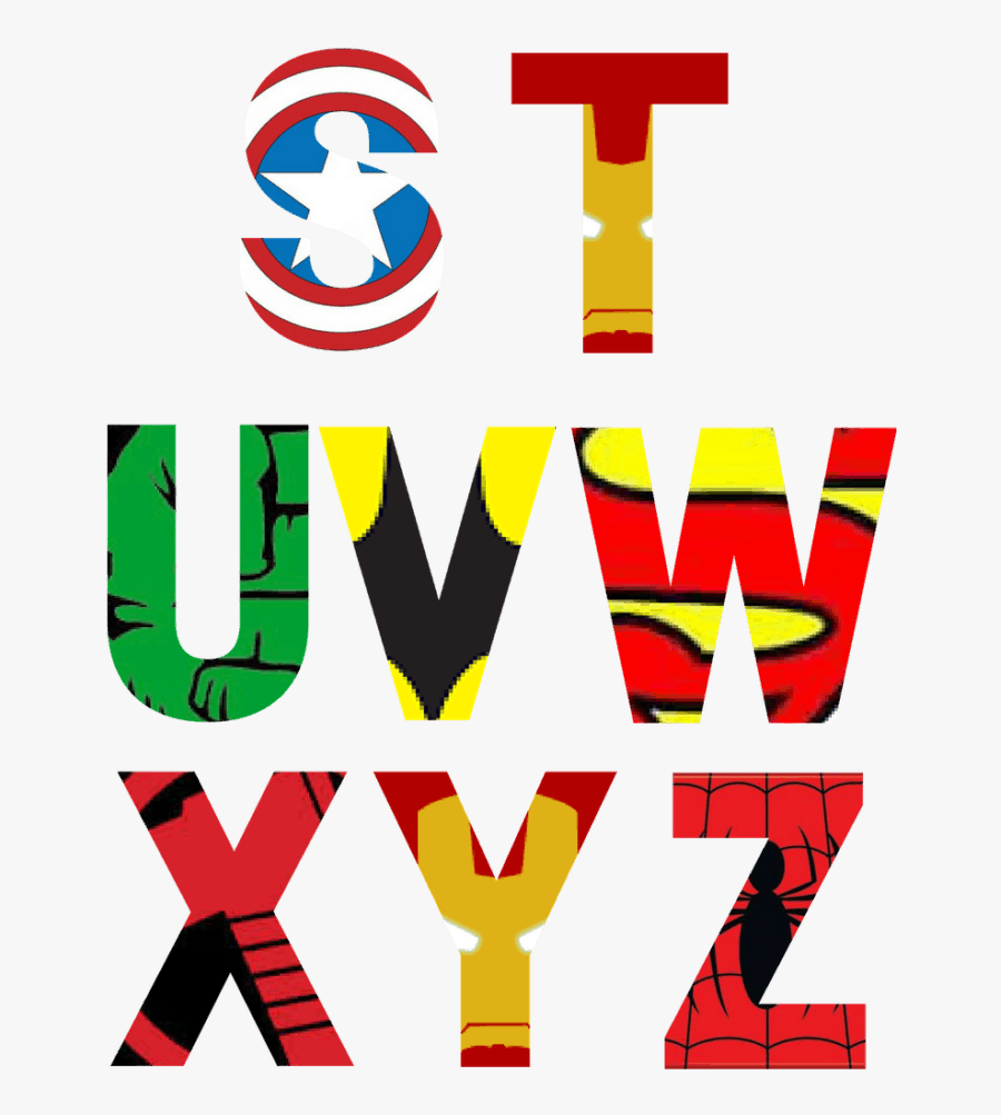 Uppercase Superhero Letters S-z - Emblem, Transparent Clipart