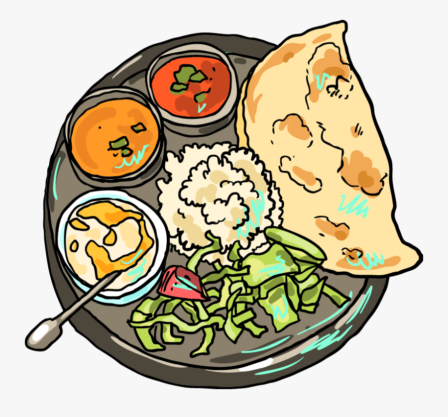 Cartoon Images Of Indian Food, Transparent Clipart