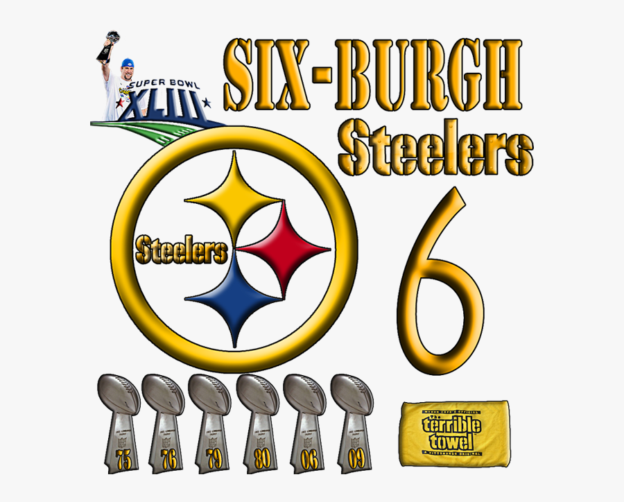 Steelers6 - Logos And Uniforms Of The Pittsburgh Steelers, Transparent Clipart