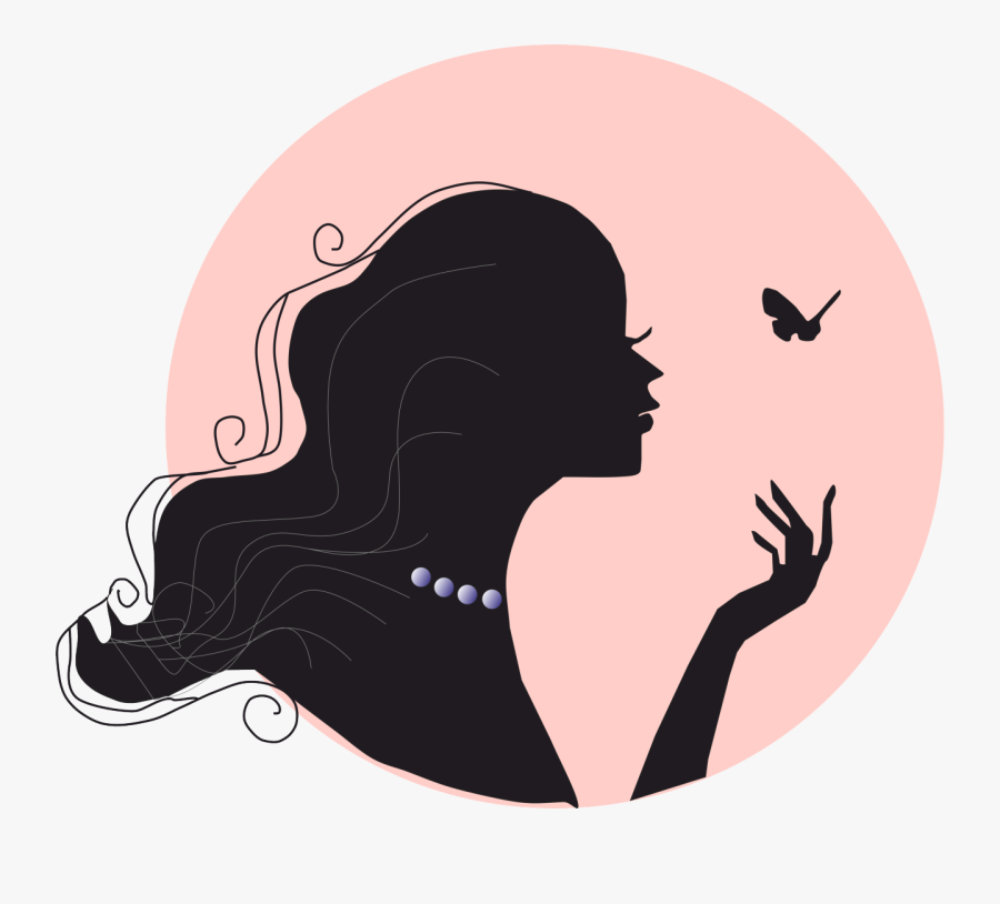 My First Picture Draw In Graphics Editor - Transparent Woman Silhouette Png, Transparent Clipart