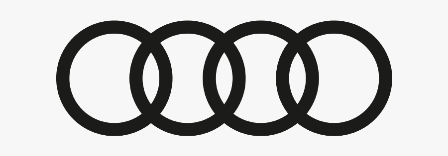 Audi Logo Schwarz Weiß, Transparent Clipart